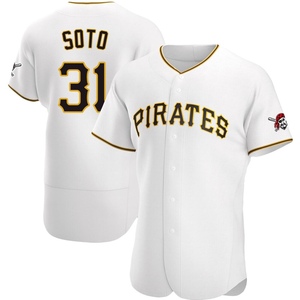 Men's Pittsburgh Pirates Gregory Soto Authentic White Home Jersey