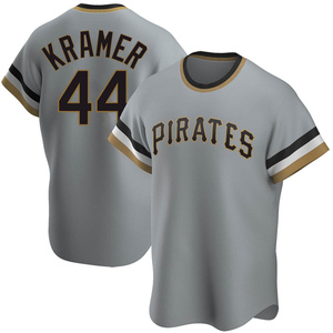 Men's Pittsburgh Pirates Kevin Kramer Replica Gray Road Cooperstown Collection Jersey