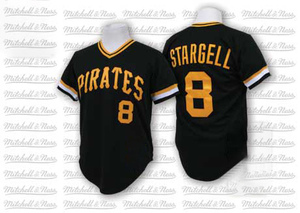 Men's Pittsburgh Pirates Willie Stargell Authentic Black Throwback Jersey