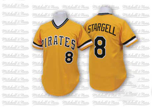 Men's Pittsburgh Pirates Willie Stargell Authentic Gold Throwback Jersey