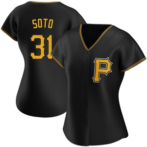 Women's Pittsburgh Pirates Gregory Soto Authentic Black Alternate Jersey